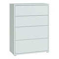 Alice Springs 4 Drawer Chest with Push-to-Open Drawers in Light Grey