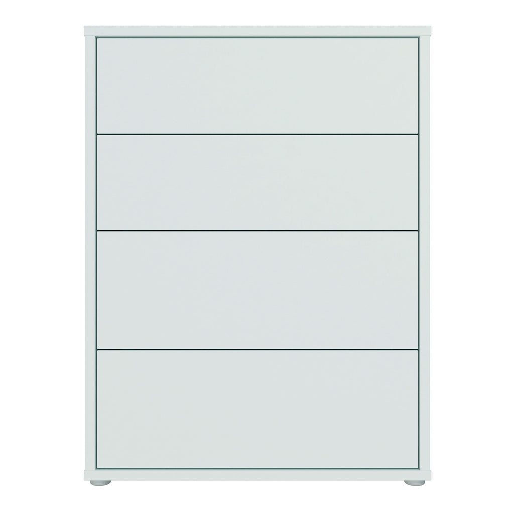 Alice Springs 4 Drawer Chest with Push-to-Open Drawers in Light Grey - image 2