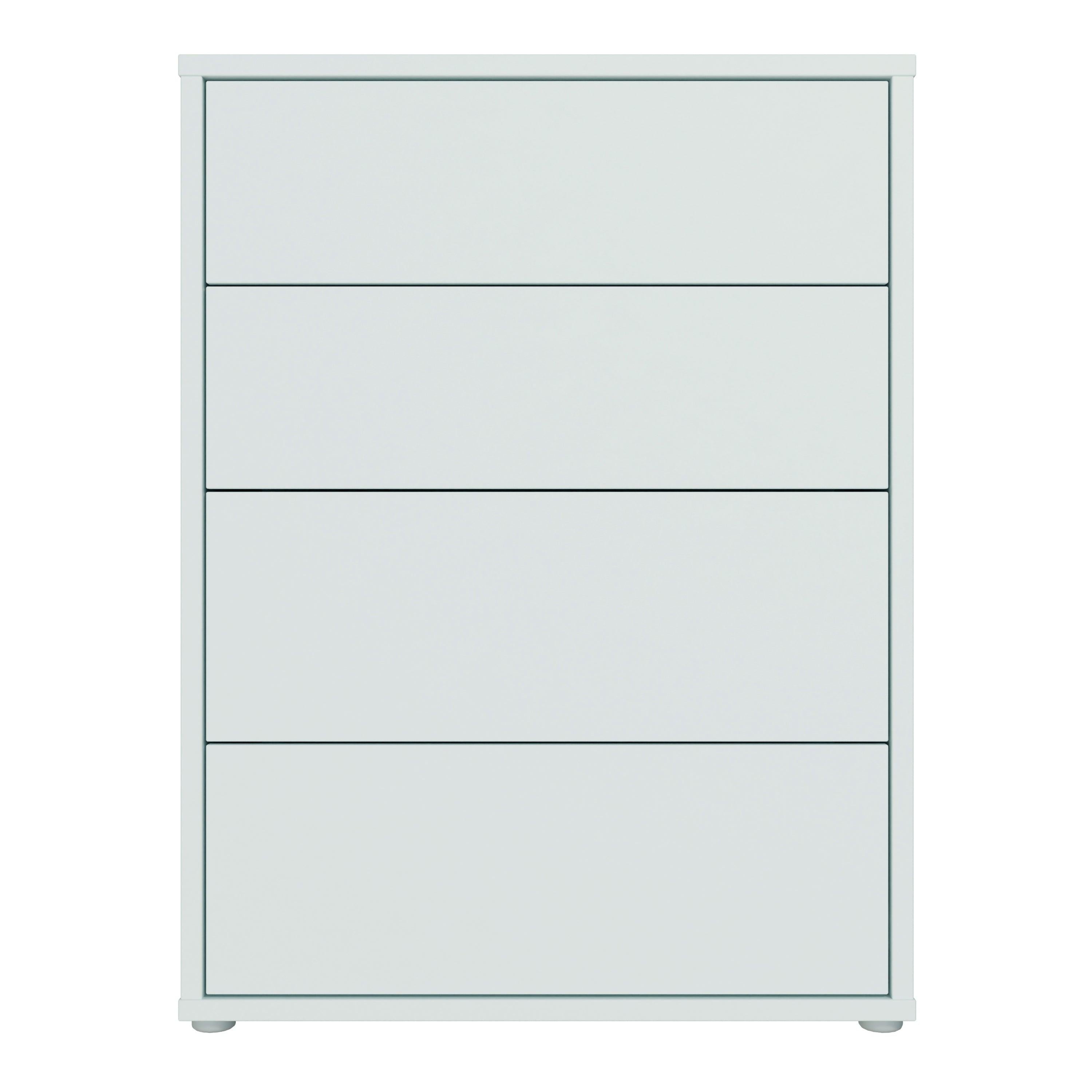 Alice Springs 4 Drawer Chest with Push-to-Open Drawers in Light Grey - image 2