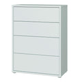Alice Springs 4 Drawer Chest with Push-to-Open Drawers in Light Grey - image 3