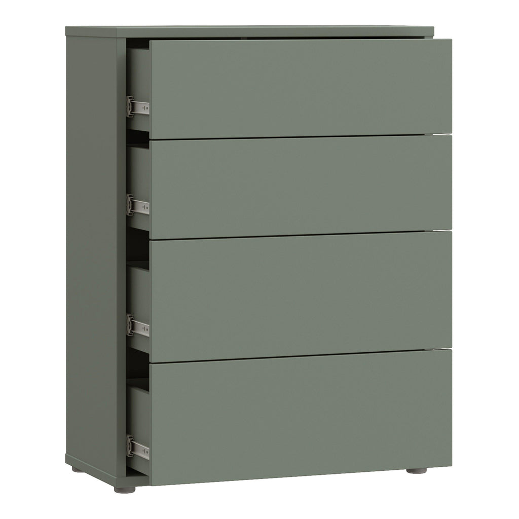 Alice Springs 4 Drawer Chest with Push-to-Open Drawers in Sage Green - image 4