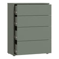 Alice Springs 4 Drawer Chest with Push-to-Open Drawers in Sage Green - image 4