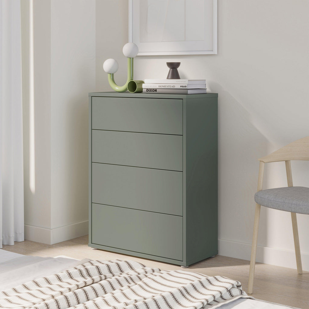 Alice Springs 4 Drawer Chest with Push-to-Open Drawers in Sage Green - image 8