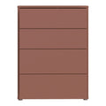 Alice Springs 4 Drawer Chest with Push-to-Open Drawers in Terracotta - image 5