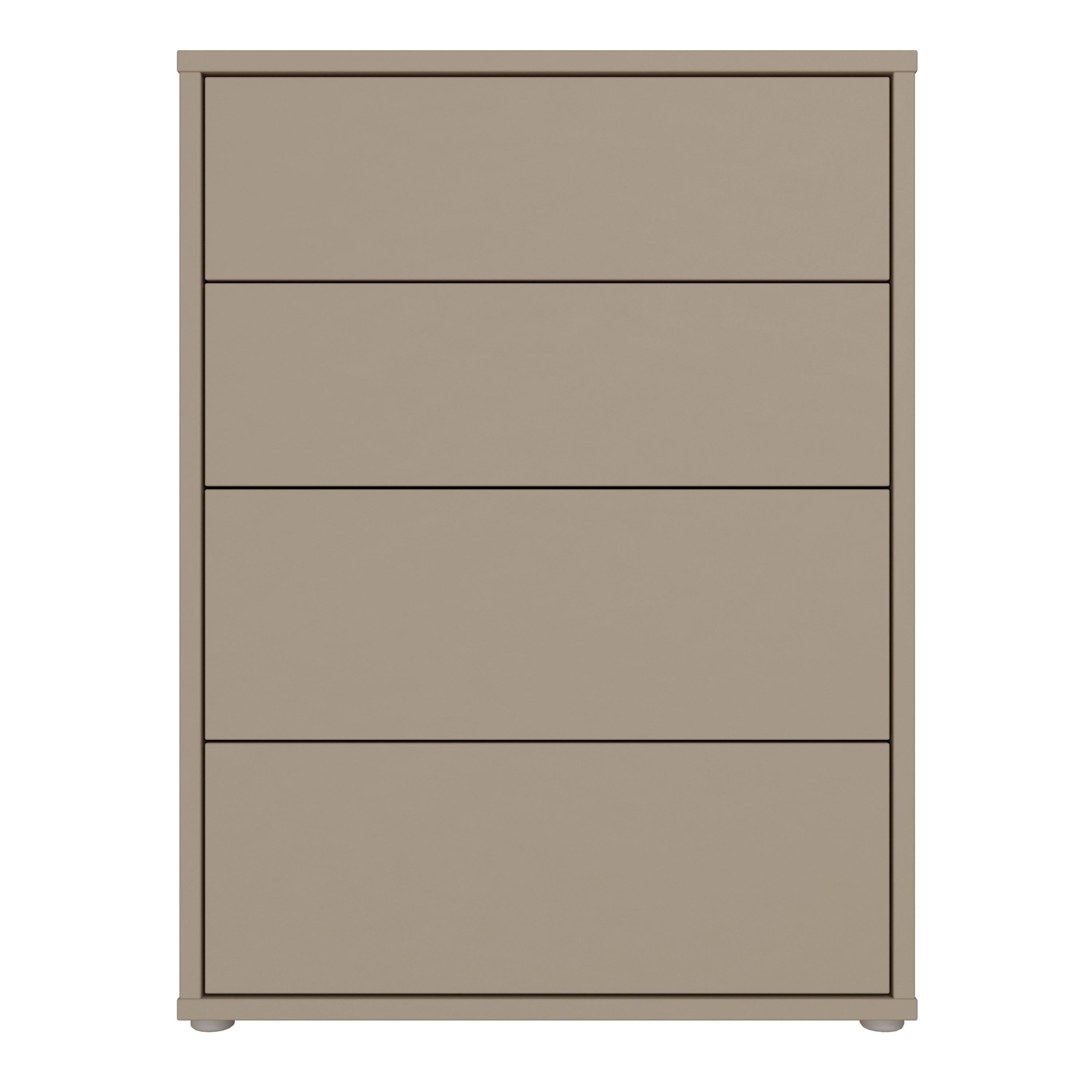 Alice Springs 4 Drawer Chest with Push-to-Open Drawers in Taupe - image 2