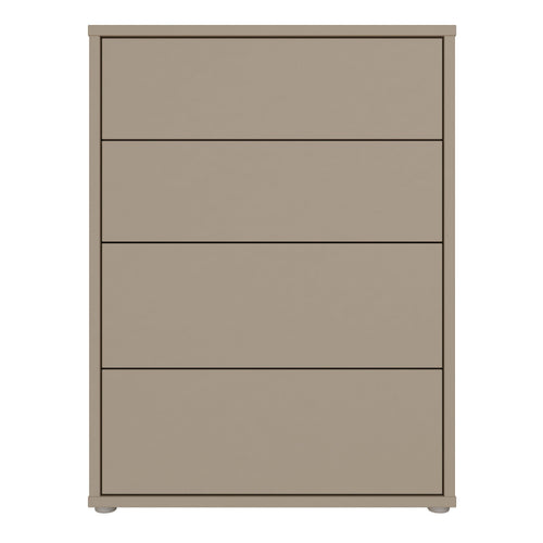 Alice Springs 4 Drawer Chest with Push-to-Open Drawers in Taupe - image 2