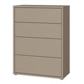 Alice Springs 4 Drawer Chest with Push-to-Open Drawers in Taupe - image 3