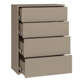Alice Springs 4 Drawer Chest with Push-to-Open Drawers in Taupe - image 4