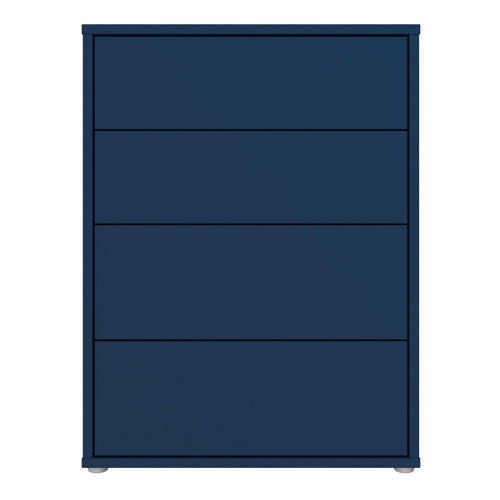 Alice Springs 4 Drawer Chest with Push-to-Open Drawers in Night Blue - image 2