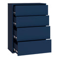 Alice Springs 4 Drawer Chest with Push-to-Open Drawers in Night Blue - image 4