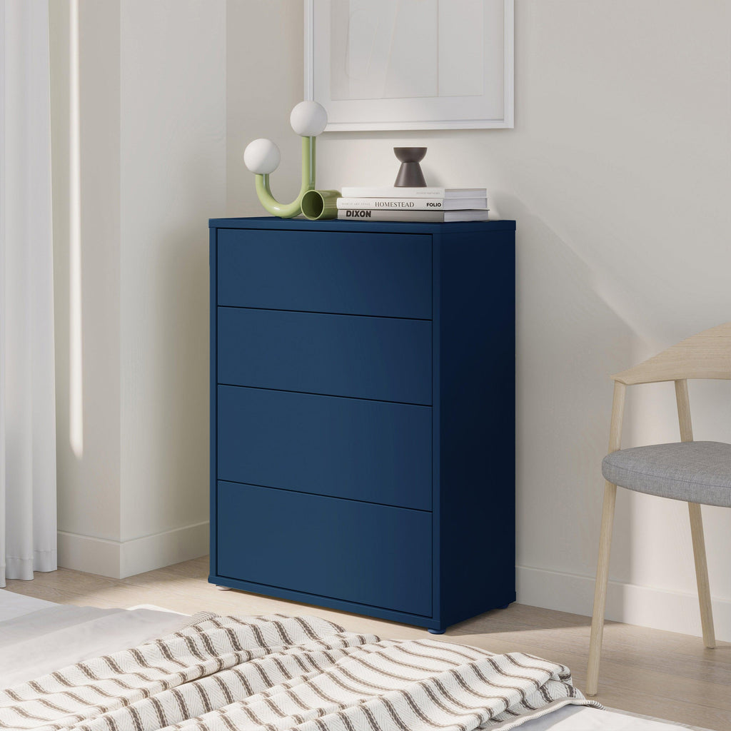 Alice Springs 4 Drawer Chest with Push-to-Open Drawers in Night Blue - image 7