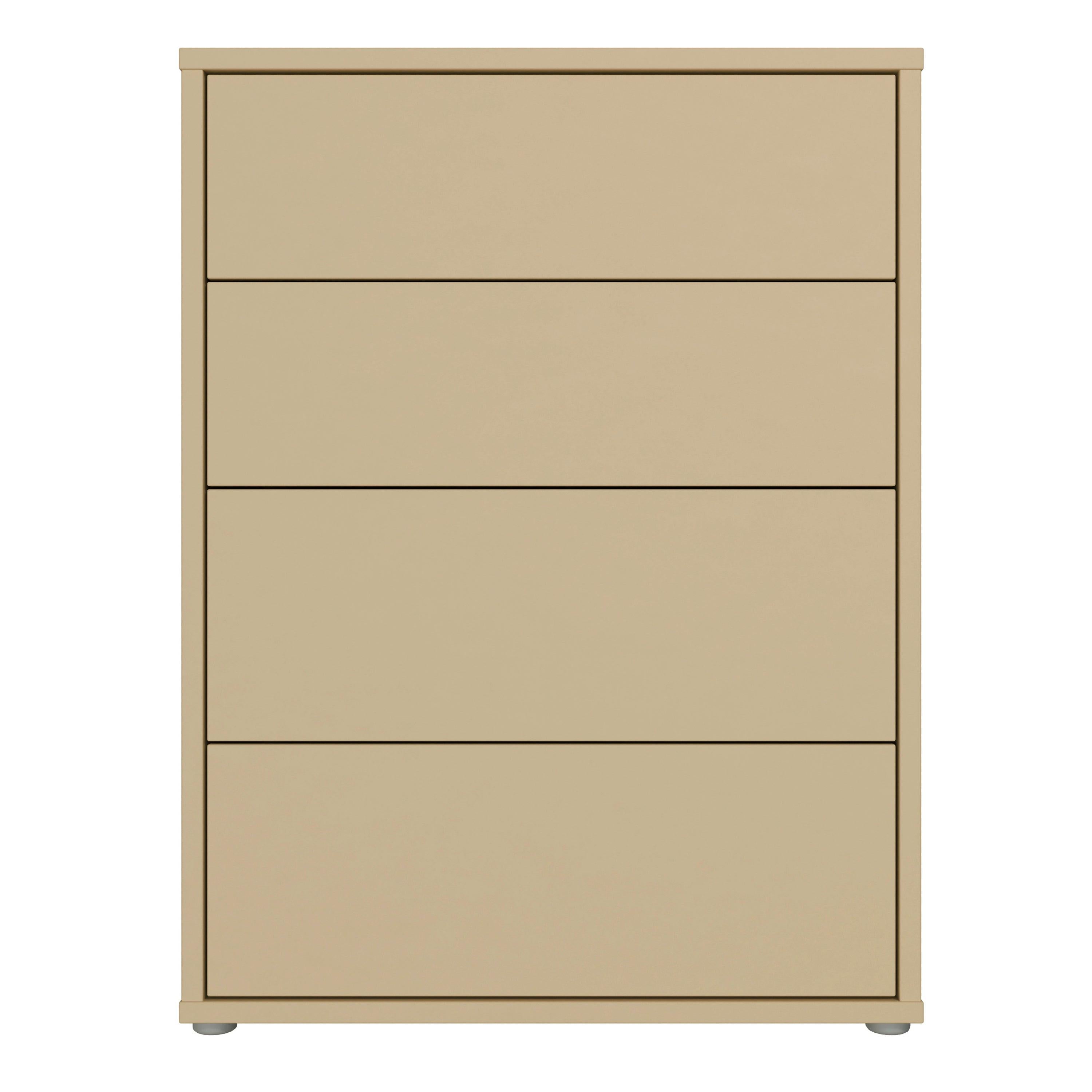 Alice Springs 4 Drawer Chest with Push-to-Open Drawers in Butter Yellow - image 2