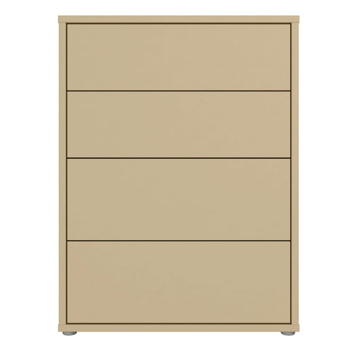 Alice Springs 4 Drawer Chest with Push-to-Open Drawers in Butter Yellow - image 2