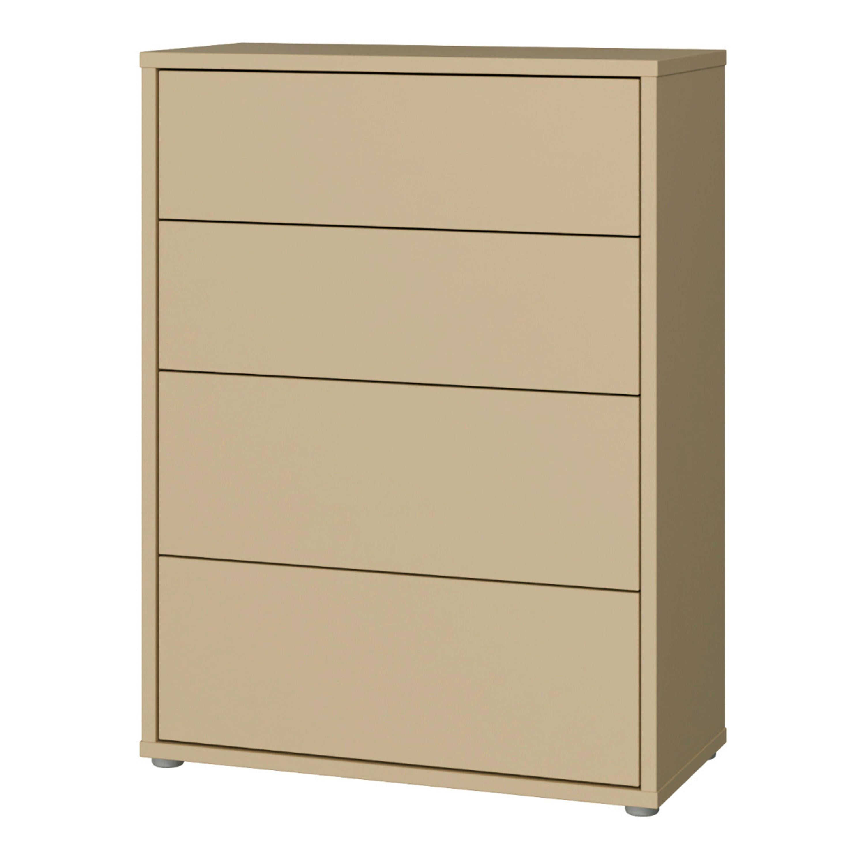 Alice Springs 4 Drawer Chest with Push-to-Open Drawers in Butter Yellow - image 3