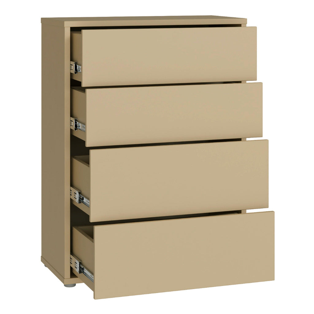 Alice Springs 4 Drawer Chest with Push-to-Open Drawers in Butter Yellow - image 4