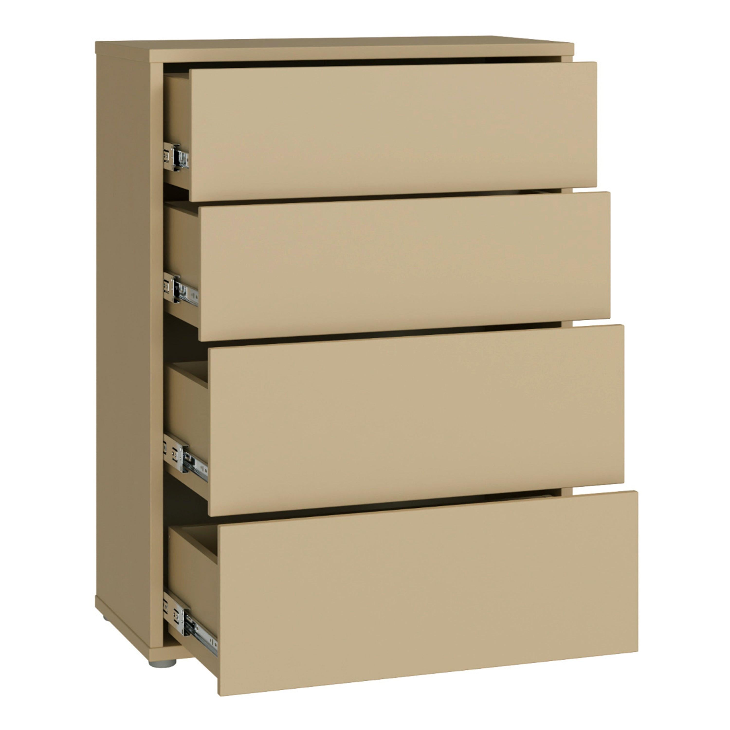 Alice Springs 4 Drawer Chest with Push-to-Open Drawers in Butter Yellow - image 4