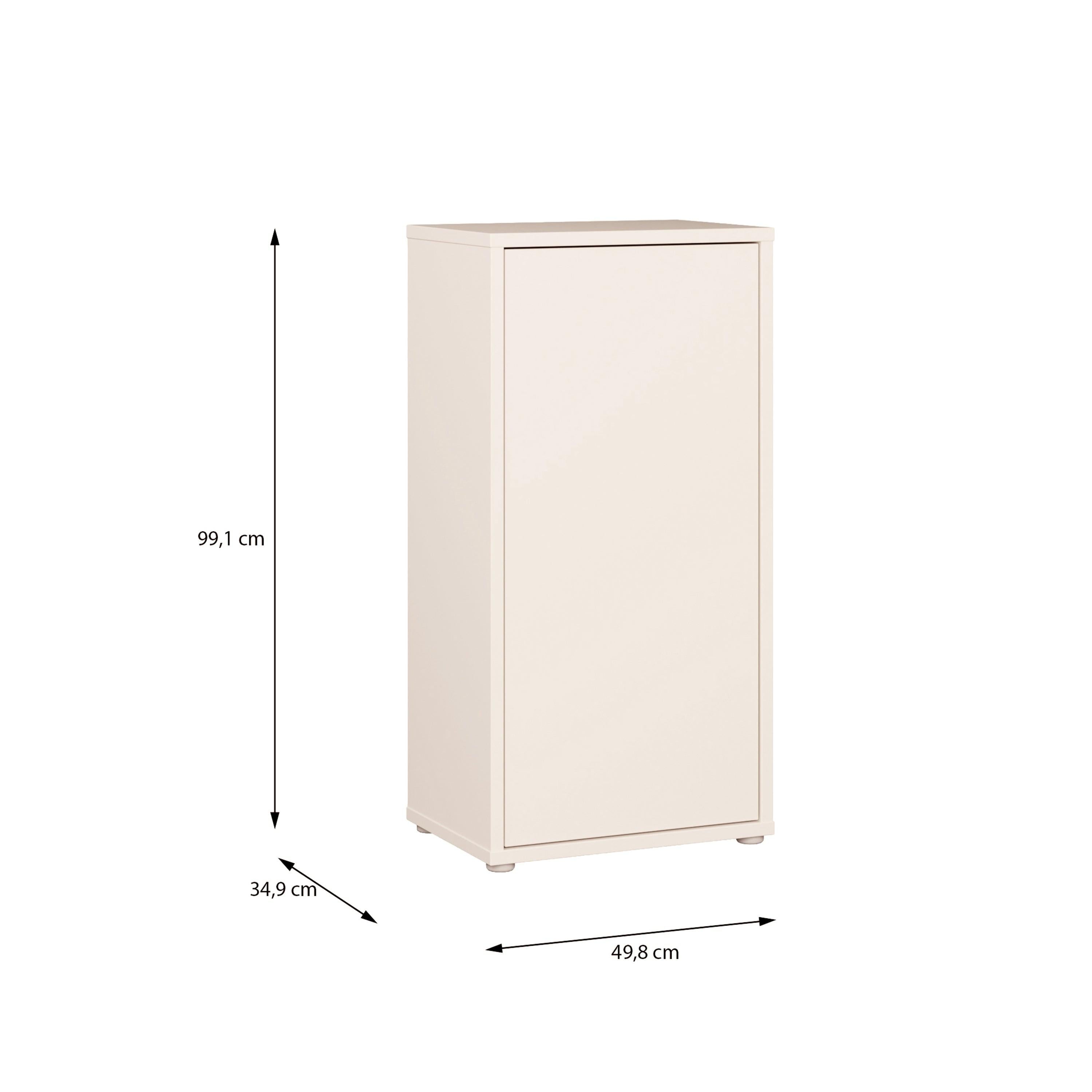 Alice Springs 1 Door Cupboard with Push-to-Open Door in Sand - image 7