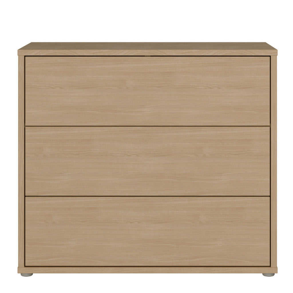 Alice Springs 3 Drawer Chest with Push-to-Open Drawers in Elegancia Oak - image 2
