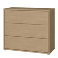Alice Springs 3 Drawer Chest with Push-to-Open Drawers in Elegancia Oak - image 3