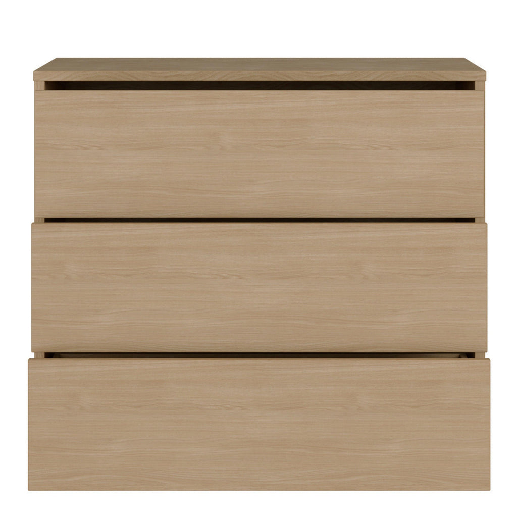 Alice Springs 3 Drawer Chest with Push-to-Open Drawers in Elegancia Oak - image 5