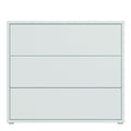 Alice Springs 3 Drawer Chest with Push-to-Open Drawers in Light Grey - image 2