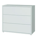 Alice Springs 3 Drawer Chest with Push-to-Open Drawers in Light Grey - image 3