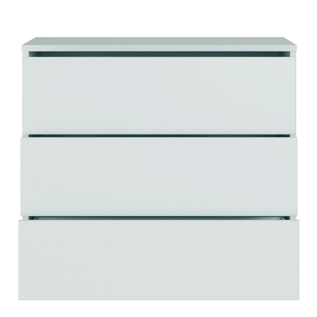 Alice Springs 3 Drawer Chest with Push-to-Open Drawers in Light Grey - image 5