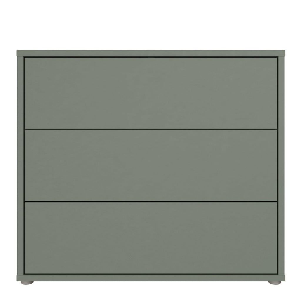Alice Springs 3 Drawer Chest with Push-to-Open in Sage Green - image 2