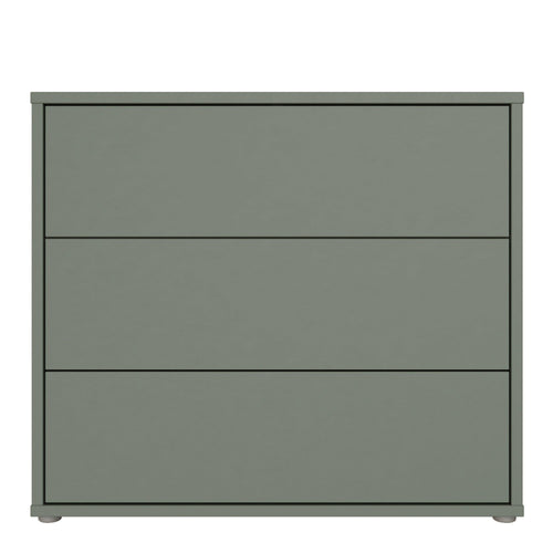 Alice Springs 3 Drawer Chest with Push-to-Open in Sage Green - image 2