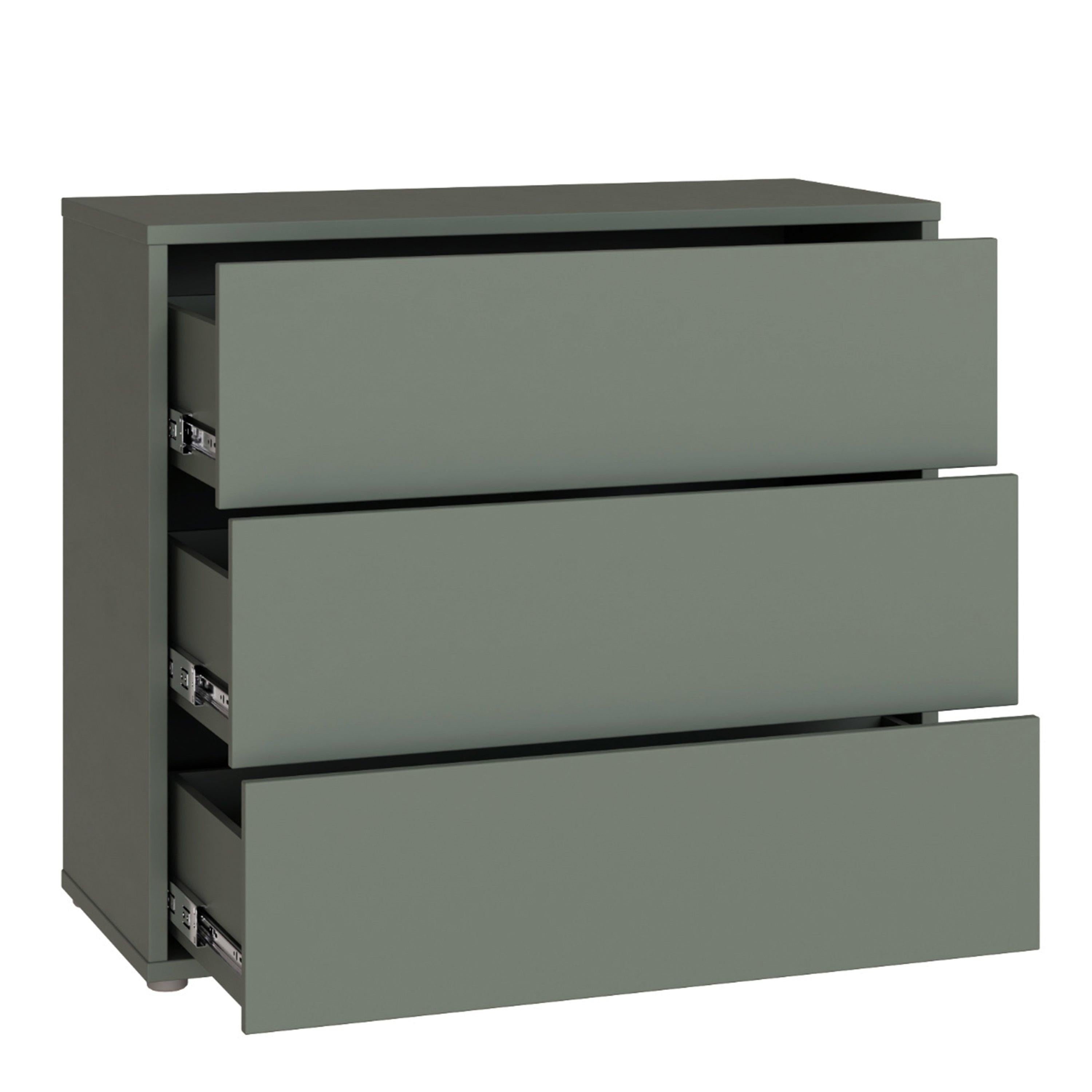 Alice Springs 3 Drawer Chest with Push-to-Open in Sage Green - image 4