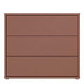 Alice Springs 3 Drawer Chest with Push-to-Open Drawers in Terracotta - image 2
