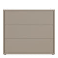 Alice Springs 3 Drawer Chest with Push-to-Open Drawers in Taupe - image 2