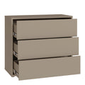 Alice Springs 3 Drawer Chest with Push-to-Open Drawers in Taupe - image 4