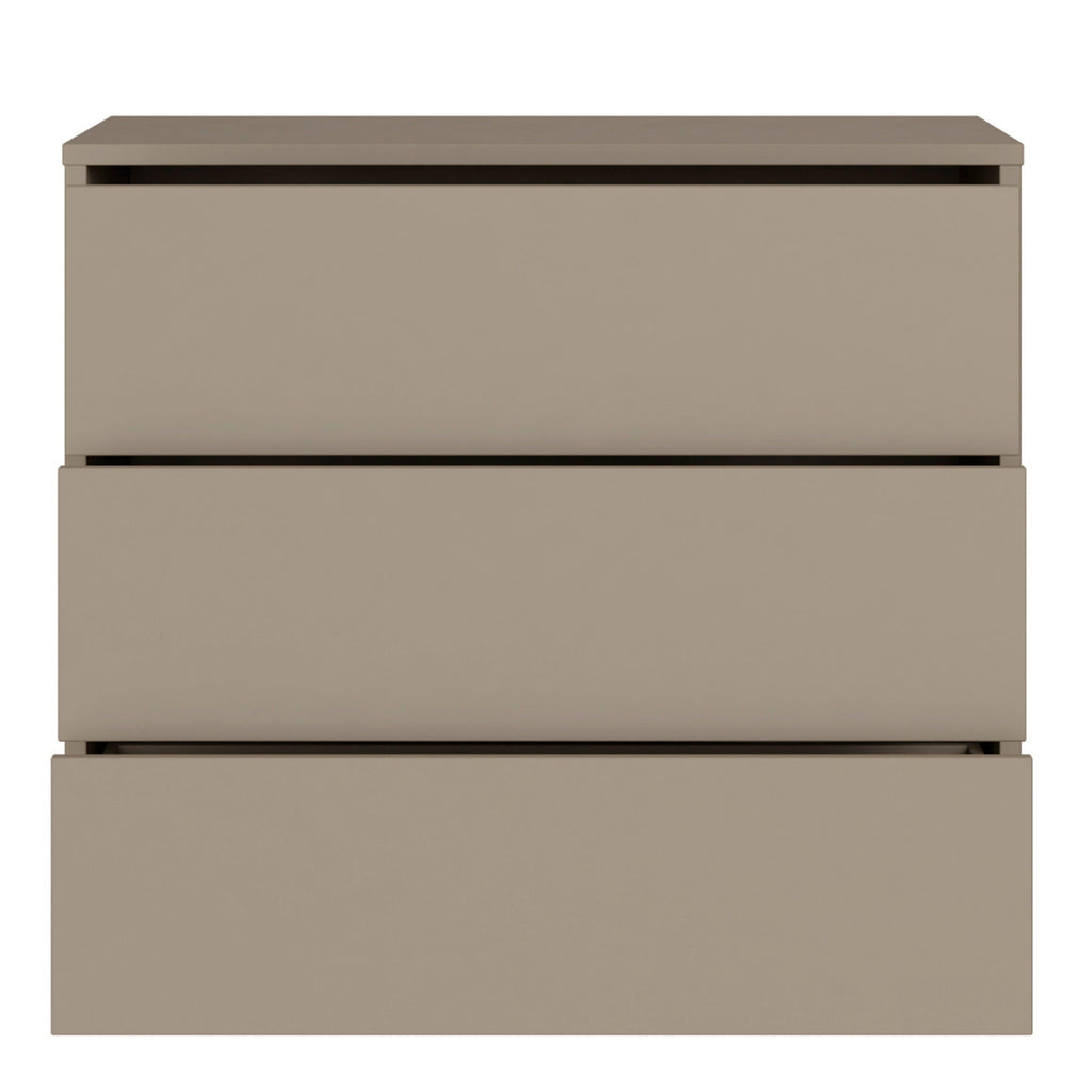 Alice Springs 3 Drawer Chest with Push-to-Open Drawers in Taupe - image 5