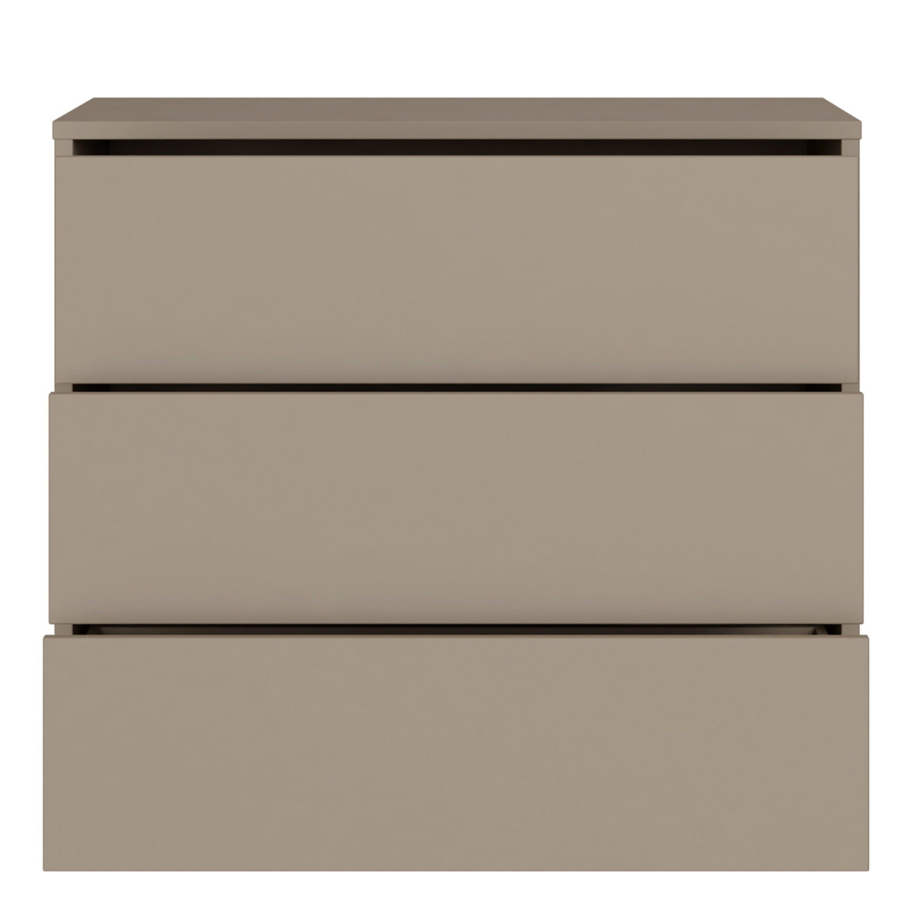 Alice Springs 3 Drawer Chest with Push-to-Open Drawers in Taupe - image 5
