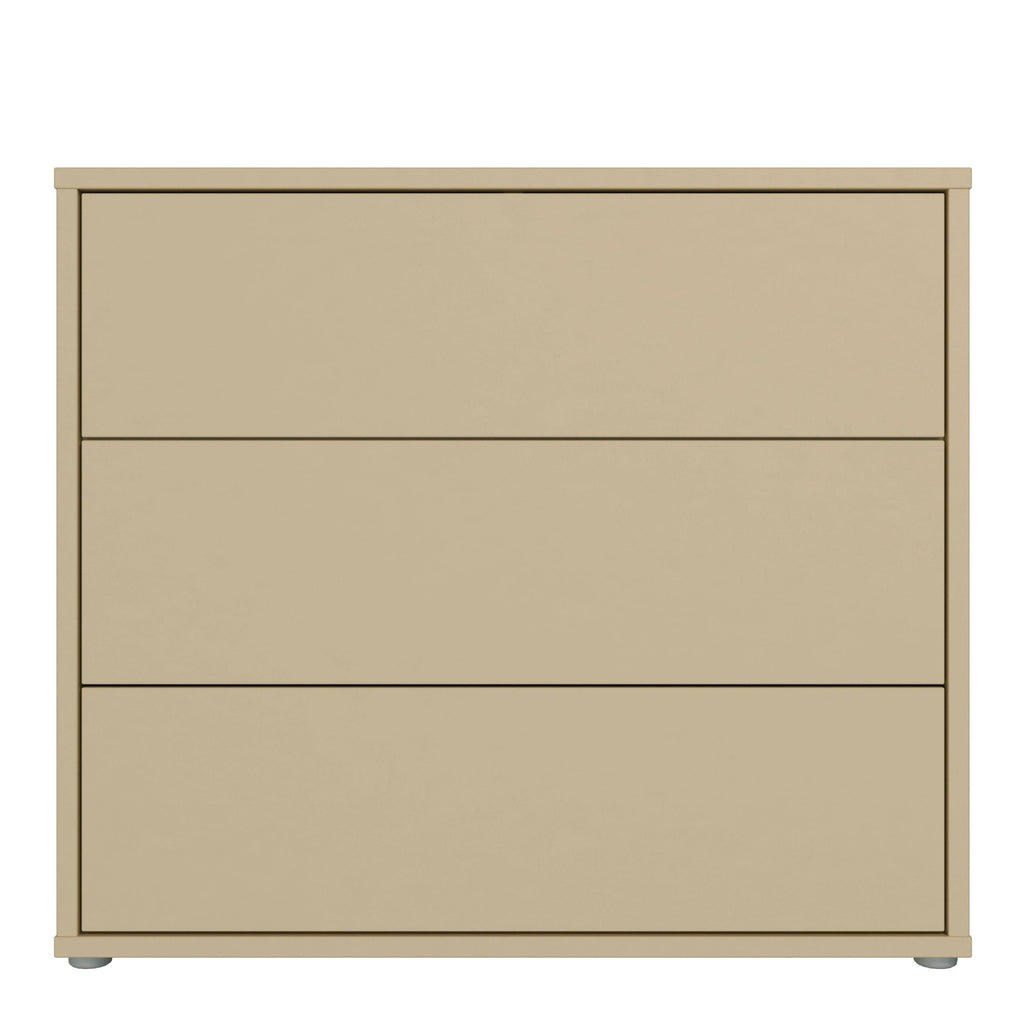 Alice Springs 3 Drawer Chest with Push-to-Open Drawers in Butter Yellow - image 2