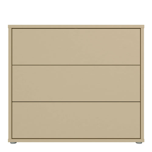 Alice Springs 3 Drawer Chest with Push-to-Open Drawers in Butter Yellow - image 2