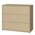 Alice Springs 3 Drawer Chest with Push-to-Open Drawers in Butter Yellow - image 3
