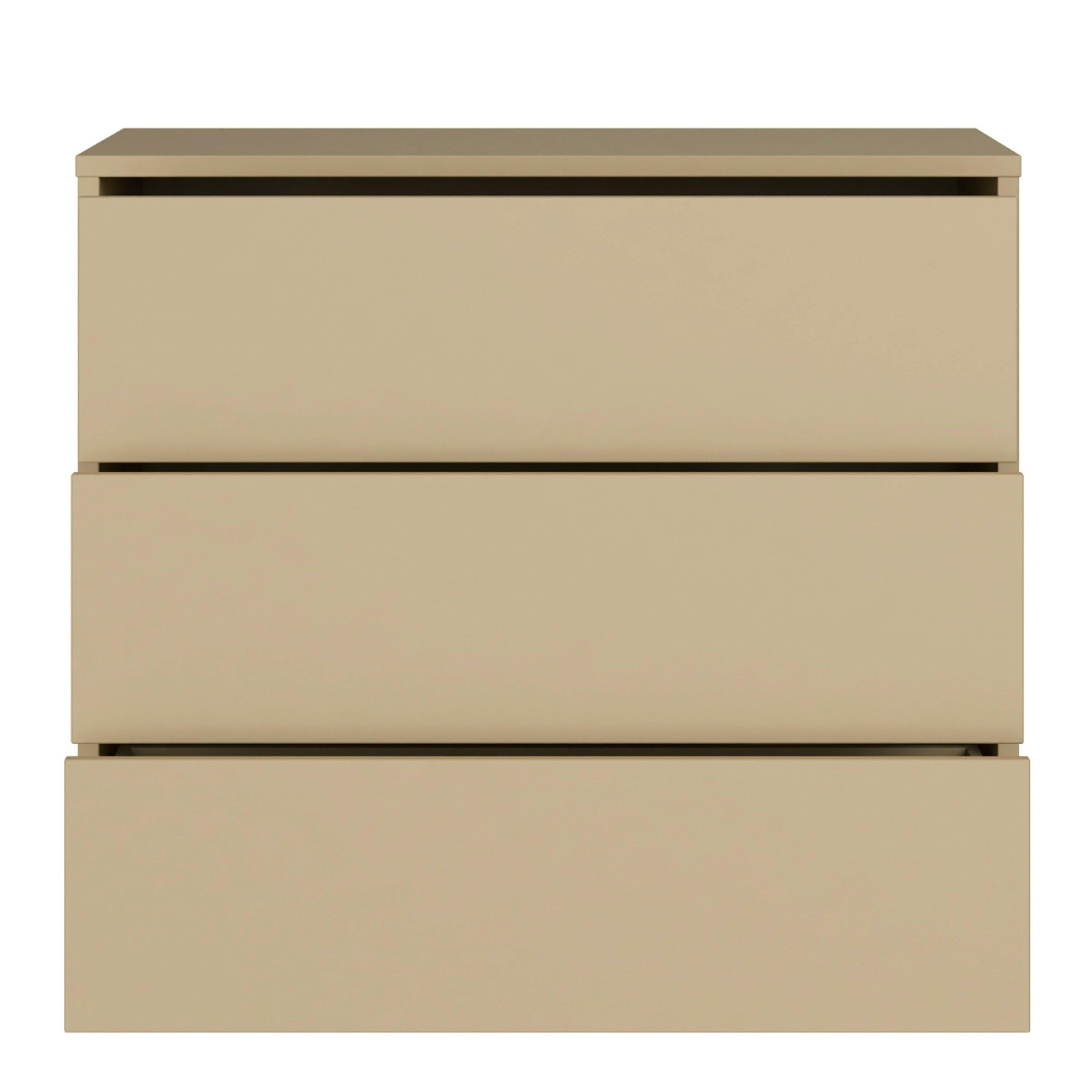 Alice Springs 3 Drawer Chest with Push-to-Open Drawers in Butter Yellow - image 5