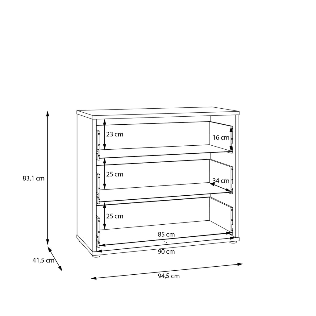 Alice Springs 3 Drawer Chest with Push-to-Open Drawers in Butter Yellow - image 8