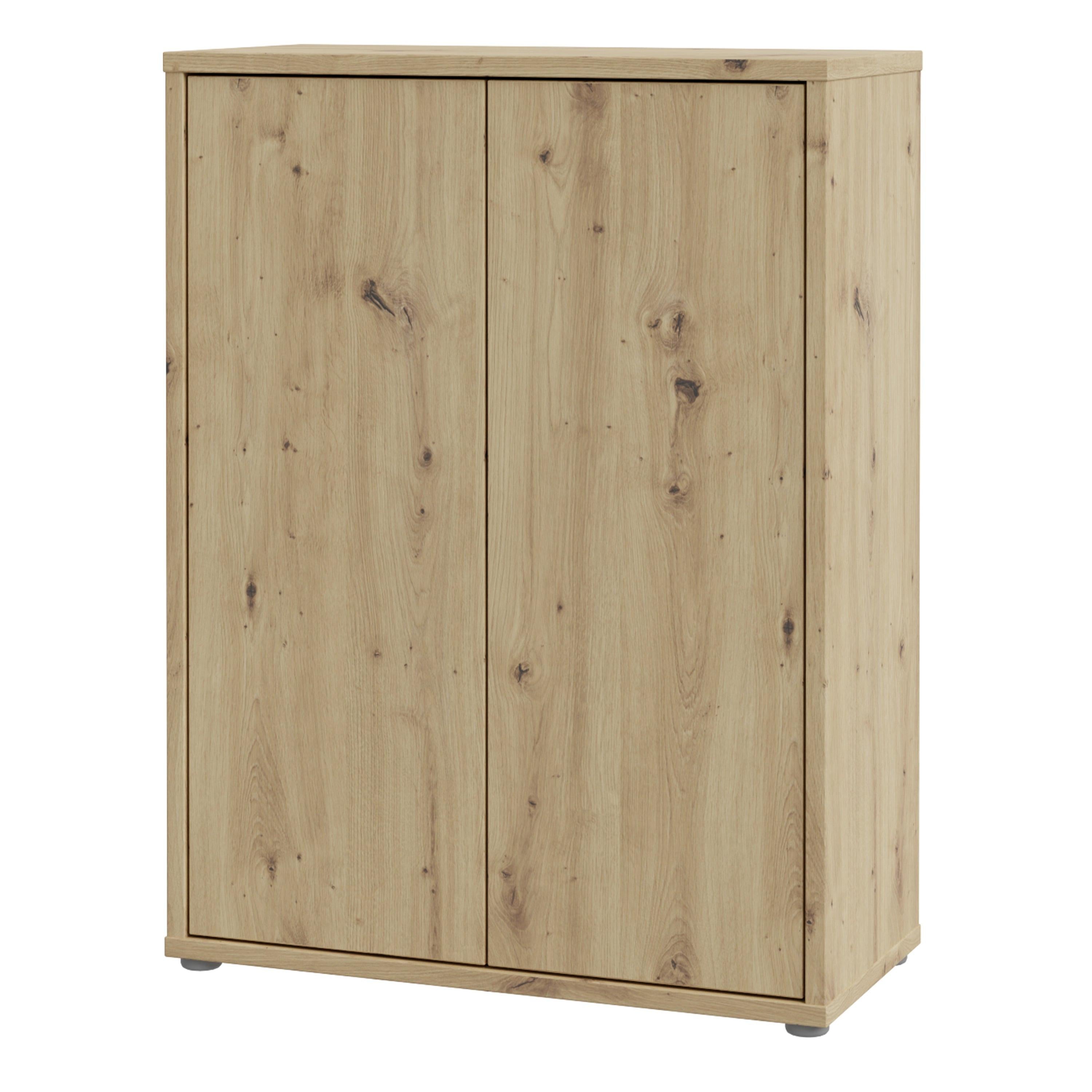 Alice Springs Shoe Cabinet with 2 Doors Push-to-Open in Artisan Oak - image 3