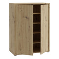 Alice Springs Shoe Cabinet with 2 Doors Push-to-Open in Artisan Oak - image 4