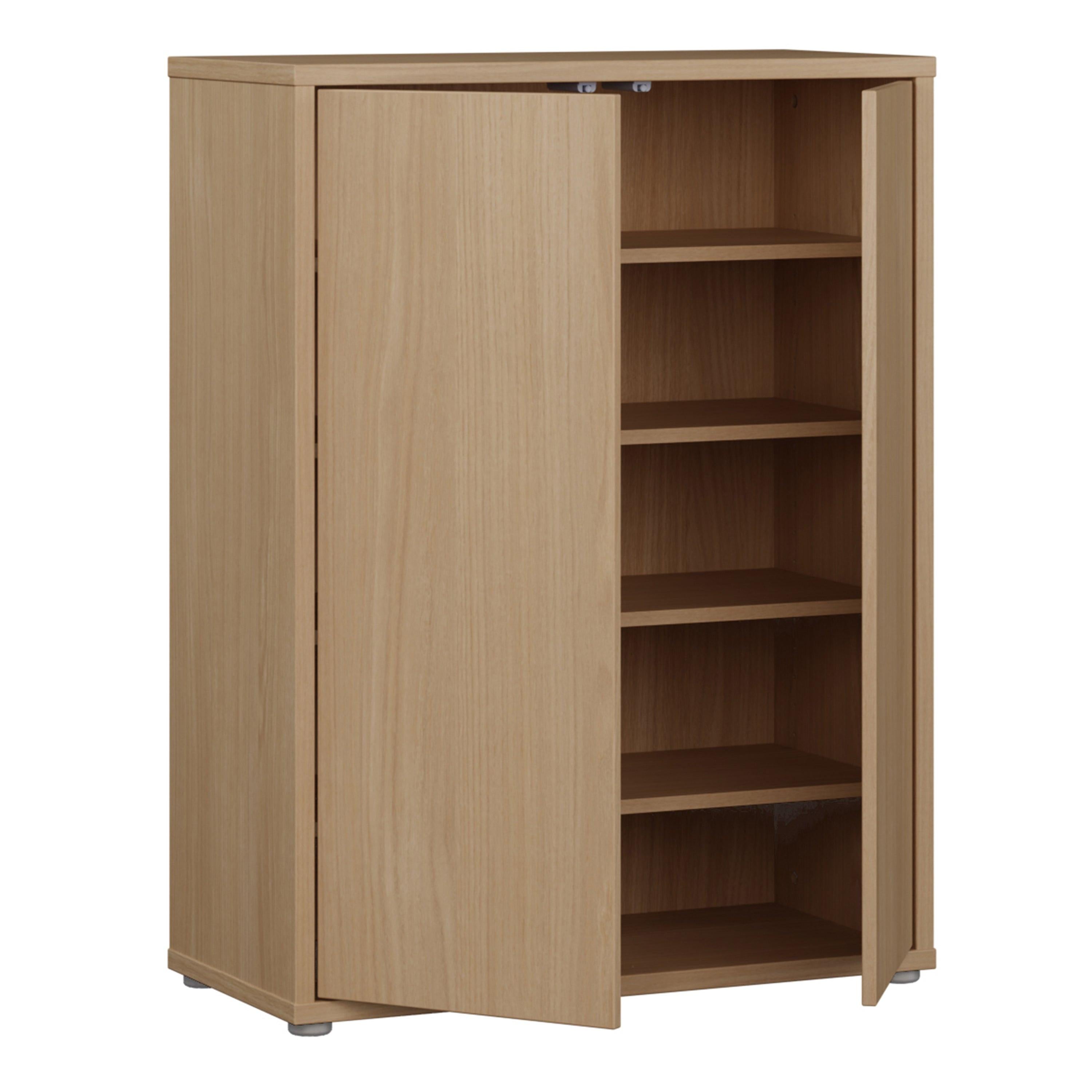 Alice Springs Shoe Cabinet with 2 Doors Push-to-Open in Elegancia Oak - image 4