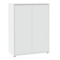 Alice Springs Shoe Cabinet with 2 Doors Push-to-Open in Light Grey