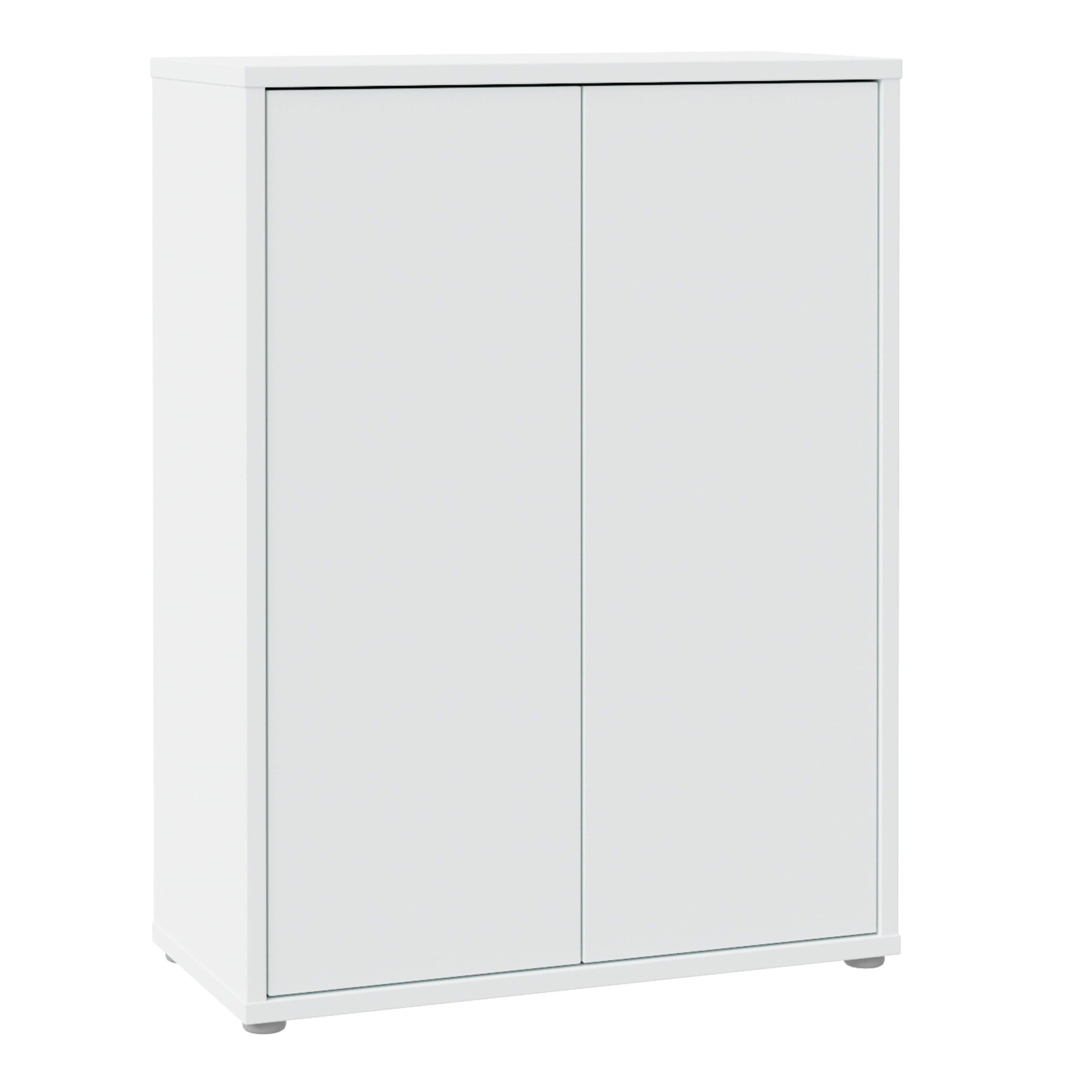 Alice Springs Shoe Cabinet with 2 Doors Push-to-Open in Light Grey