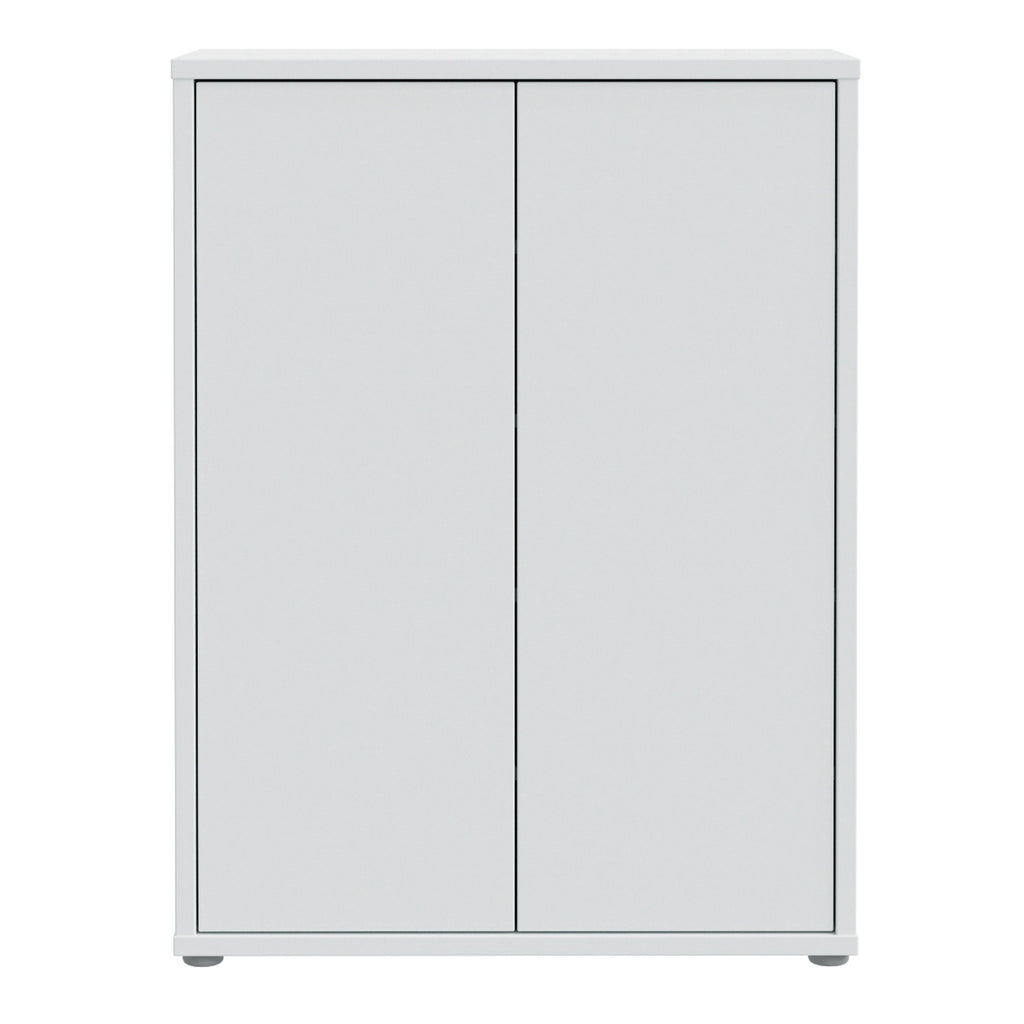 Alice Springs Shoe Cabinet with 2 Doors Push-to-Open in Light Grey - image 2