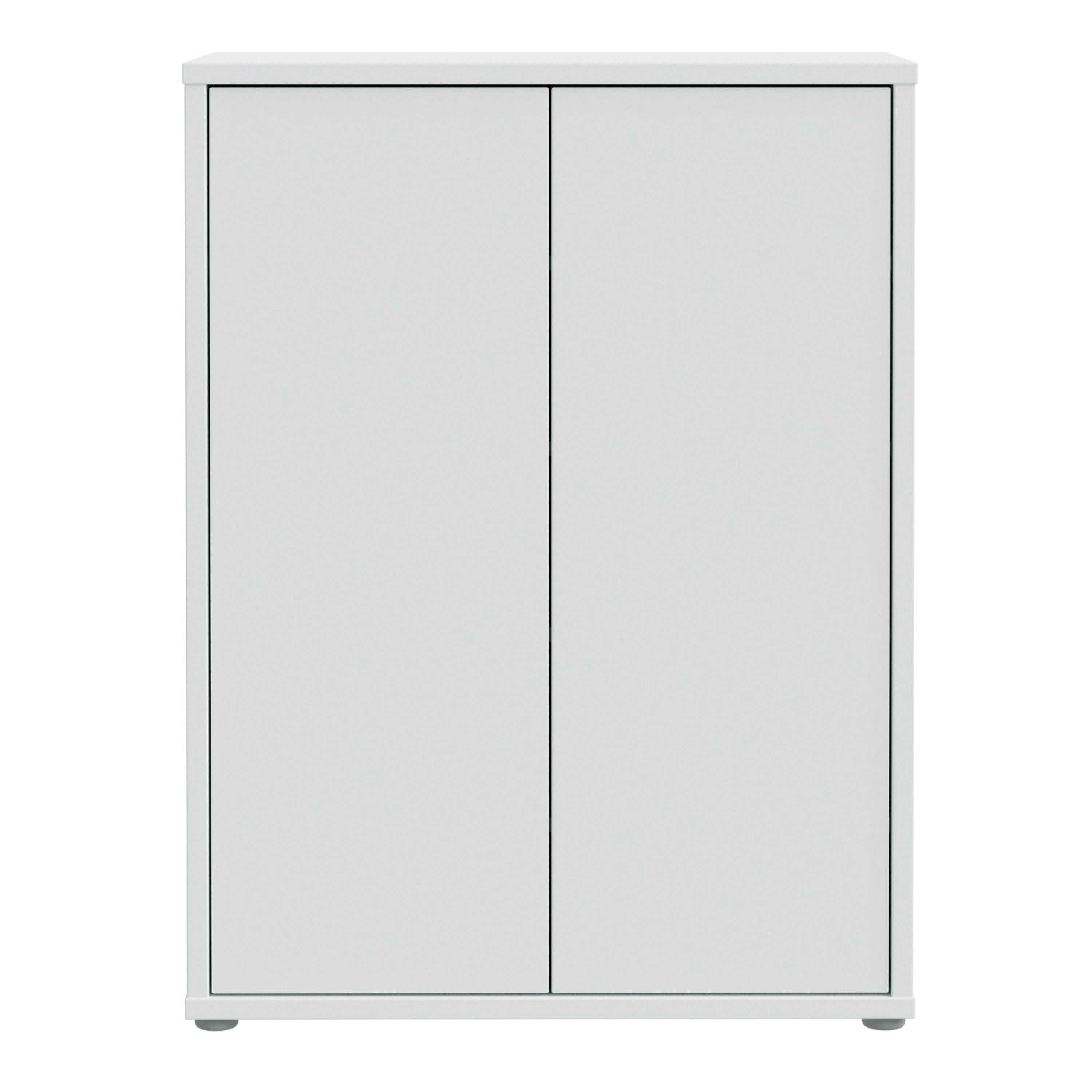 Alice Springs Shoe Cabinet with 2 Doors Push-to-Open in Light Grey - image 2