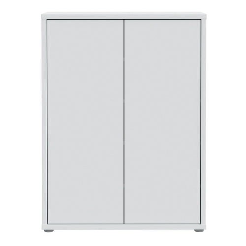 Alice Springs Shoe Cabinet with 2 Doors Push-to-Open in Light Grey - image 2