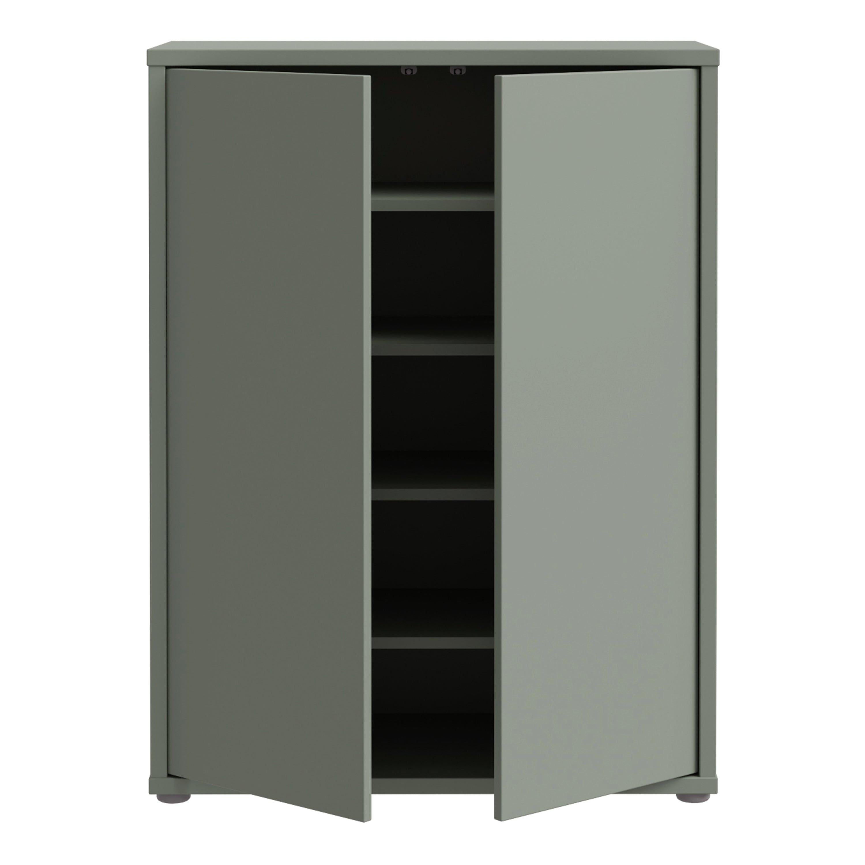 Alice Springs Shoe Cabinet with 2 Doors Push-to-Open in Sage Green - image 5