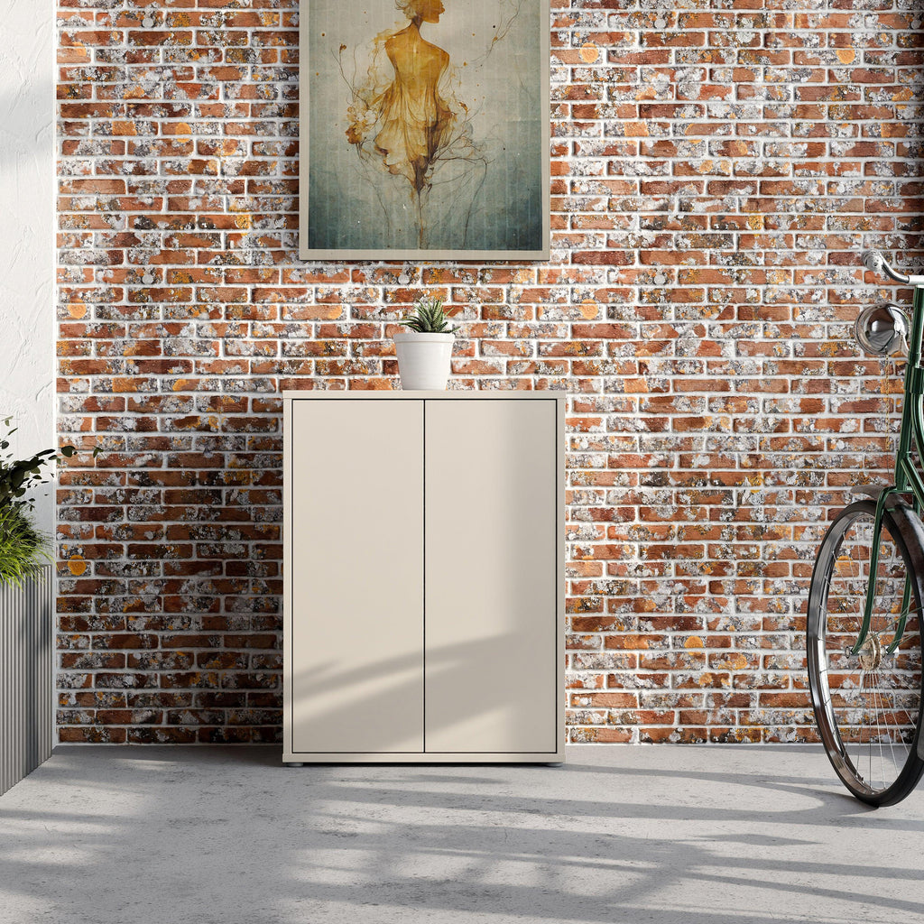 Alice Springs Shoe Cabinet with 2 Doors Push-to-Open in Sand - image 7